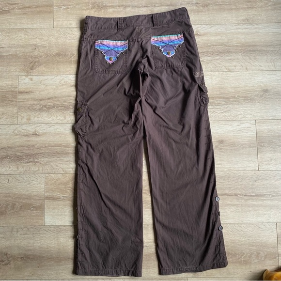 Y2K Rip Curl cargo pants wide leg boho style - Picture 10 of 15